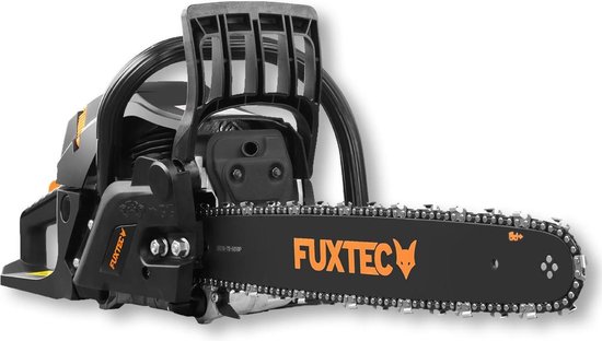 FUXTEC Kettingzaag benzine - 54cc 2-takt - 45cm / 18 inch Zwaardlengte - Incl. Zaagblad & Ketting - FX-KS255 - Black Edition